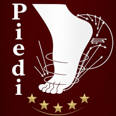Piedi Dijagram stopala sa zvezdama Logo salona Piedi sa zvezdicama